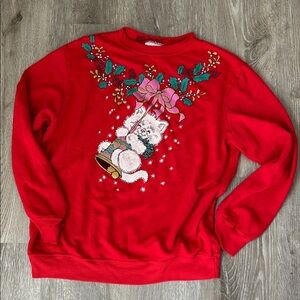 Blair Red Christmas Kitty Sweatshirt